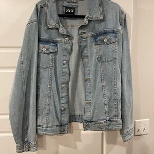 Zara Light Blue Denim Jacket size XL men’s